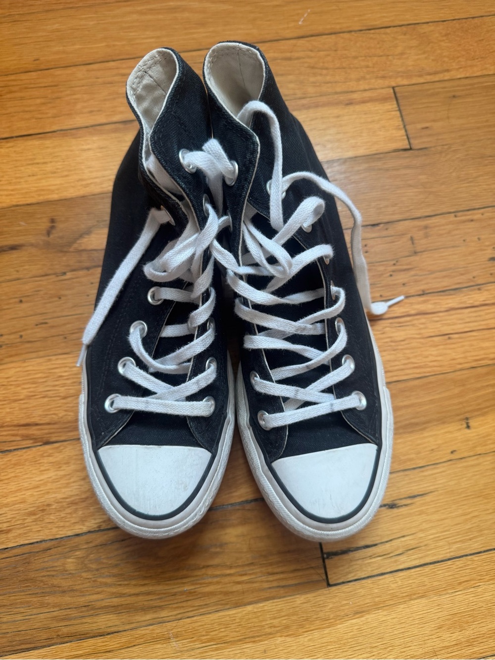Classic Black High-Top Platform Converse Sneakers